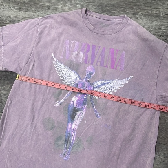 Nirvana vintage Graphic Tee in Purple In Utero 1X maybe XL - Picture 6 of 6